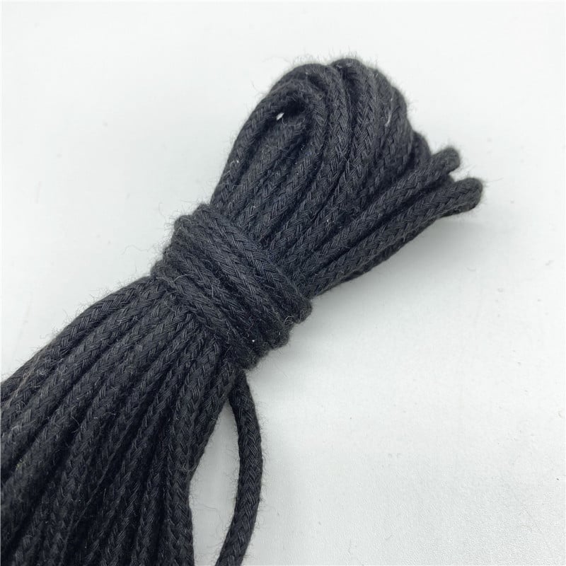 5 jardi/partii 3 mm 100% puuvillane köis, keerutatud punutud nöörnöör käsitsi valmistatud kodutekstiili kaunistamiseks