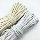 10 yard/tétel 2/2,5/3 mm pamut kötél fonott csavart zsinór kötél kézzel készített dekorációhoz barkács zsinór Ficelles Couleurs cérnazsinór