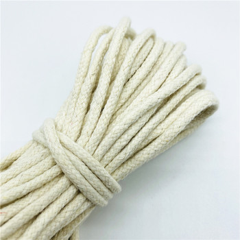 10 ярда/партида 2/2,5/3 mm памучно въже, плетено усукано въже за ръчно изработена декорация Направи си сам шнур Ficelles Couleurs конец