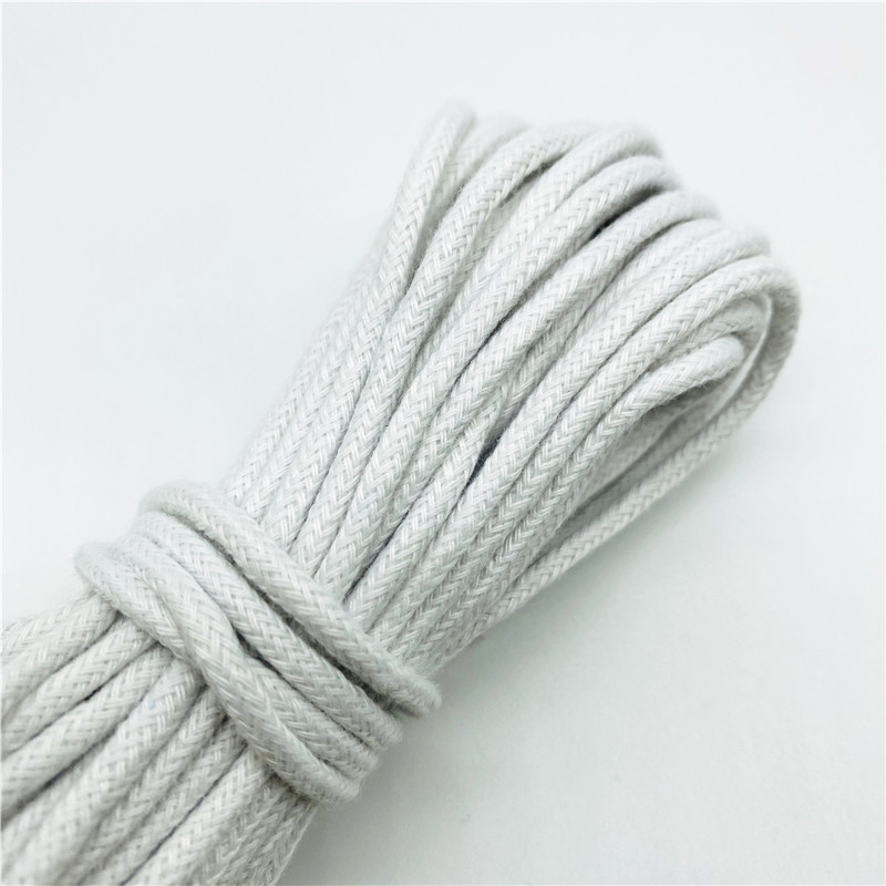 10 yard/tétel 2/2,5/3 mm pamut kötél fonott csavart zsinór kötél kézzel készített dekorációhoz barkács zsinór Ficelles Couleurs cérnazsinór