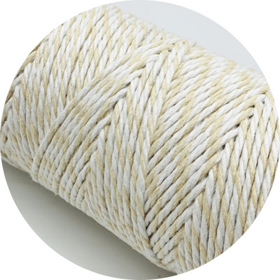 10 γιάρδες 2mm 100% βαμβακερό σχοινί Πολύχρωμο στριφτό κορδόνι βαμβακερά κορδόνια για διακόσμηση σπιτιού Χειροποίητο Χριστουγεννιάτικο DIY Συσκευασία δώρου