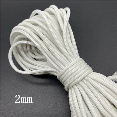 5 yard / telek 2 mm 4 mm világító ejtőernyő ejtőernyő zsinór zsinór sátor kötél Guyline Mil specifikáció típus túrázáshoz kempinghez