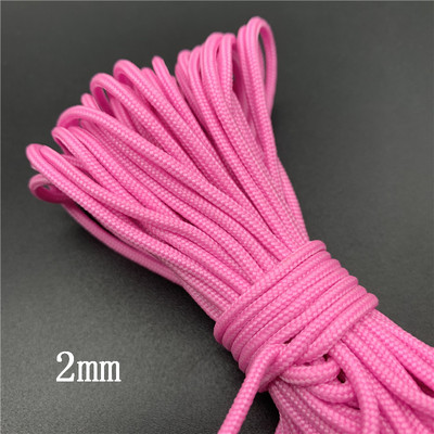 5 yard / telek 2 mm 4 mm világító ejtőernyő ejtőernyő zsinór zsinór sátor kötél Guyline Mil specifikáció típus túrázáshoz kempinghez