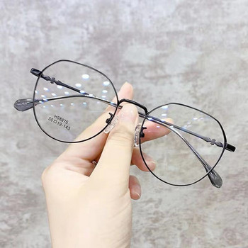 Кръгли унисекс очила за късогледство жени мъже ретро очила с метална рамка против синя светлина очила за късогледство очки -1.0 -1.5 до -4.0