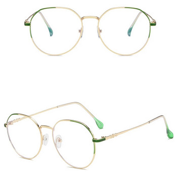 Στρογγυλά Unisex Γυαλιά Myopia Γυναικεία Ανδρικά Γυαλιά Ρετρό Μεταλλικό Σκελετό Γυαλιά Anti Blue Light Μυωπικά γυαλιά очки -1,0 -1,5 έως -4,0