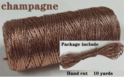 2 mm dvobojni pamučni konop 10 jardi Bakers Twine String Pamučni konac za uređenje doma Ručno DIY zamatanje božićnih darova