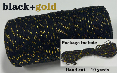 2 mm dvobojni pamučni konop 10 jardi Bakers Twine String Pamučni konac za uređenje doma Ručno DIY zamatanje božićnih darova