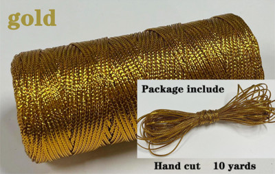 2 mm dvobojni pamučni konop 10 jardi Bakers Twine String Pamučni konac za uređenje doma Ručno DIY zamatanje božićnih darova