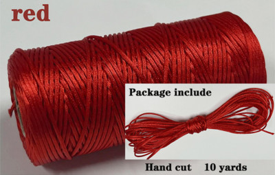 2 mm dvobojni pamučni konop 10 jardi Bakers Twine String Pamučni konac za uređenje doma Ručno DIY zamatanje božićnih darova