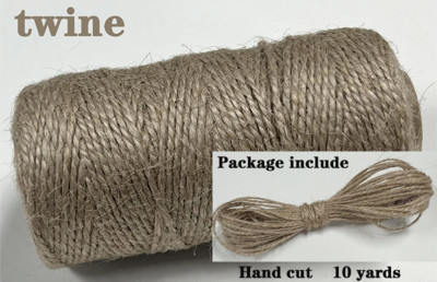 2 mm dvobojni pamučni konop 10 jardi Bakers Twine String Pamučni konac za uređenje doma Ručno DIY zamatanje božićnih darova