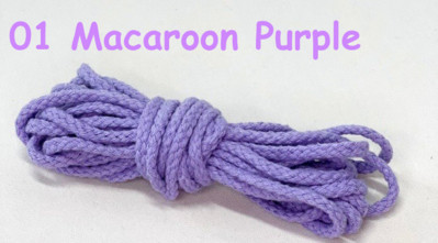 5 χιλιοστά 5 Yards Macaroon βαμβακερό κορδόνι Macrame Σχοινί Πολύχρωμο νήμα Οκτώ σκέλη DIY αξεσουάρ για Χριστουγεννιάτικη διακόσμηση δωματίου