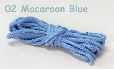 5 χιλιοστά 5 Yards Macaroon βαμβακερό κορδόνι Macrame Σχοινί Πολύχρωμο νήμα Οκτώ σκέλη DIY αξεσουάρ για Χριστουγεννιάτικη διακόσμηση δωματίου