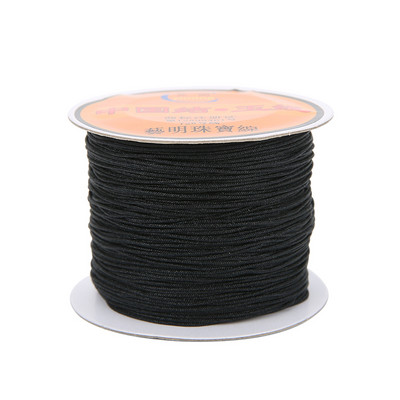 45 méter 0,4 0,6 0,8 1 1,5 mm-es nylon zsinór szál karkötőhöz kínai csomó Kumihimo makrém fonott cérna húr ékszerkészítés