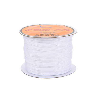 45 méter 0,4 0,6 0,8 1 1,5 mm-es nylon zsinór szál karkötőhöz kínai csomó Kumihimo makrém fonott cérna húr ékszerkészítés