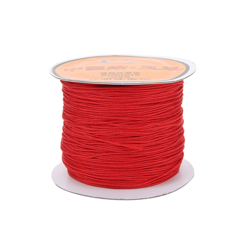 45 méter 0,4 0,6 0,8 1 1,5 mm-es nylon zsinór szál karkötőhöz kínai csomó Kumihimo makrém fonott cérna húr ékszerkészítés