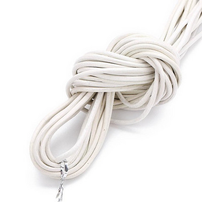 Διάμετρος 10 μέτρων 1/1,5/2/3 χιλιοστά Στρογγυλό κορδόνι από 100% γνήσιο δέρμα για βραχιόλι κολιέ DIY Κοσμήματα Κατασκευή Ευρήματα Προμήθειες Σχοινί
