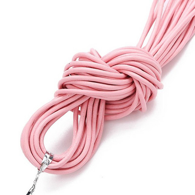 Διάμετρος 10 μέτρων 1/1,5/2/3 χιλιοστά Στρογγυλό κορδόνι από 100% γνήσιο δέρμα για βραχιόλι κολιέ DIY Κοσμήματα Κατασκευή Ευρήματα Προμήθειες Σχοινί