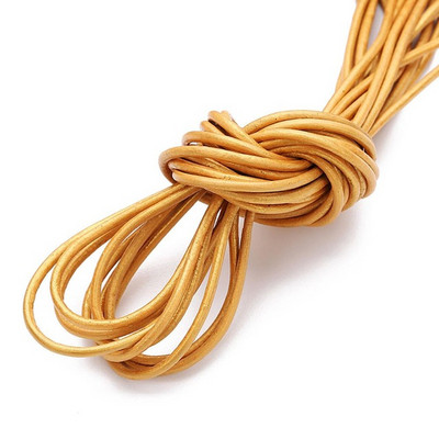 Διάμετρος 10 μέτρων 1/1,5/2/3 χιλιοστά Στρογγυλό κορδόνι από 100% γνήσιο δέρμα για βραχιόλι κολιέ DIY Κοσμήματα Κατασκευή Ευρήματα Προμήθειες Σχοινί