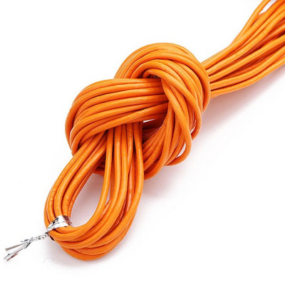 Διάμετρος 10 μέτρων 1/1,5/2/3 χιλιοστά Στρογγυλό κορδόνι από 100% γνήσιο δέρμα για βραχιόλι κολιέ DIY Κοσμήματα Κατασκευή Ευρήματα Προμήθειες Σχοινί