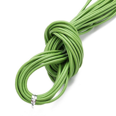 Διάμετρος 10 μέτρων 1/1,5/2/3 χιλιοστά Στρογγυλό κορδόνι από 100% γνήσιο δέρμα για βραχιόλι κολιέ DIY Κοσμήματα Κατασκευή Ευρήματα Προμήθειες Σχοινί