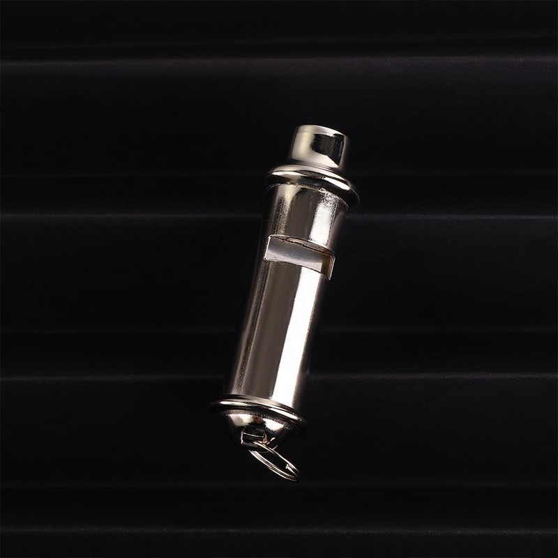 New Arrival Silver Metal Whistle with Neck Chain English London For Police Bobby Judge Security