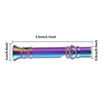 Предпазна свирка от неръждаема стомана Силна свирка Преносима огърлица свирка със силен звук за оцеляване Животоспасяващ туризъм Къмпинг