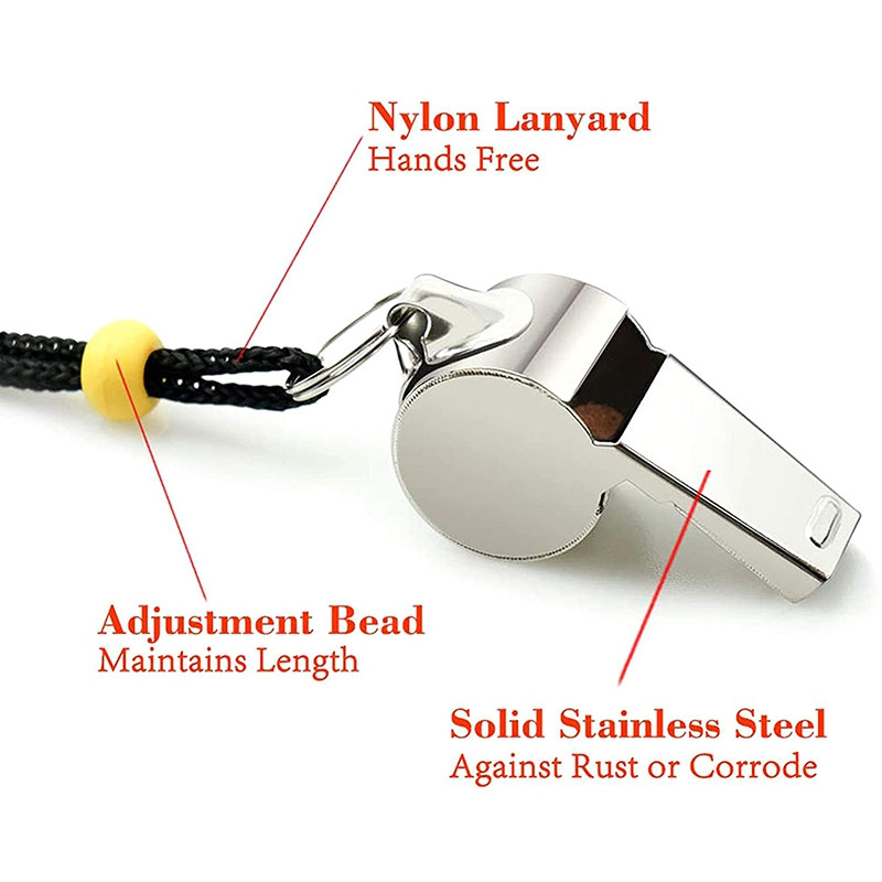 Nerūdijančio plieno švilpukas Pirmosios pagalbos švilpukas Futbolas Futbolas Krepšinis Ledo ritulys Beisbolo sporto teisėjo švilpukas išgyvenimas lauke
