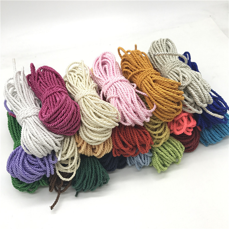 Σχοινί Paracord 10yards Σχοινί 5mm Σχοινί πολυπροπυλενίου 3 σκέλη Αξεσουάρ διακόσμησης σπιτιού Σχοινί για βραχιόλι Ρουστίκ διακόσμηση σπιτιού