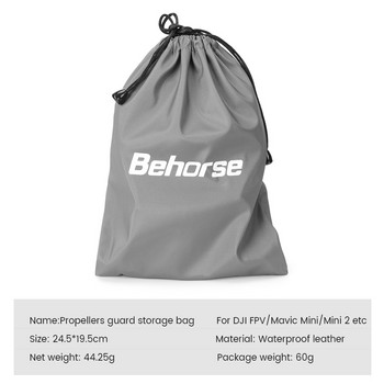 Behorse Universal for Mavic Mini 3 Pro Propeller Guard Protector Storage Bag Αδιάβροχη θήκη για DJI Mini 2/FIMI X8 Mini Drone