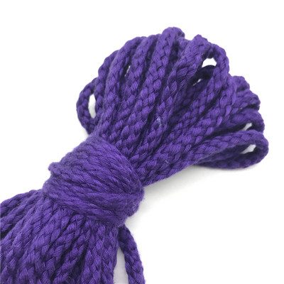 5 ярда/партида 6 mm памучно въже Craft Декоративно усукано въже за ръчно изработена декорация