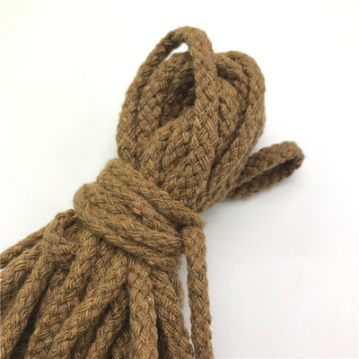 5 ярда/партида 6 mm памучно въже Craft Декоративно усукано въже за ръчно изработена декорация