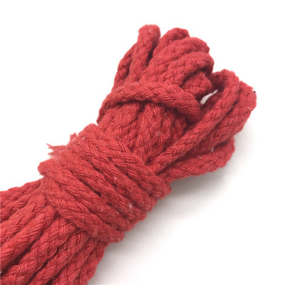 5 ярда/партида 6 mm памучно въже Craft Декоративно усукано въже за ръчно изработена декорация