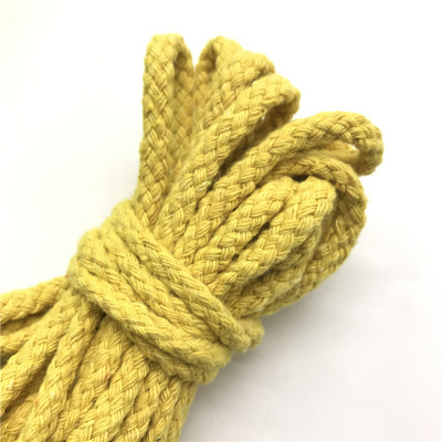 5 ярда/партида 6 mm памучно въже Craft Декоративно усукано въже за ръчно изработена декорация