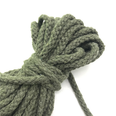 5 ярда/партида 6 mm памучно въже Craft Декоративно усукано въже за ръчно изработена декорация