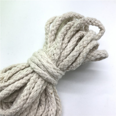 5 ярда/партида 6 mm памучно въже Craft Декоративно усукано въже за ръчно изработена декорация