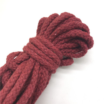 5 ярда/партида 6 mm памучно въже Craft Декоративно усукано въже за ръчно изработена декорация