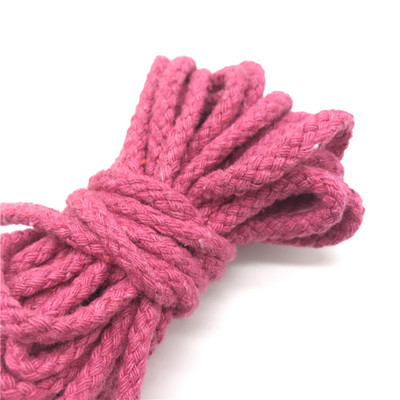 5 ярда/партида 6 mm памучно въже Craft Декоративно усукано въже за ръчно изработена декорация