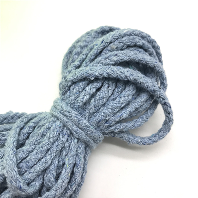 5 ярда/партида 6 mm памучно въже Craft Декоративно усукано въже за ръчно изработена декорация