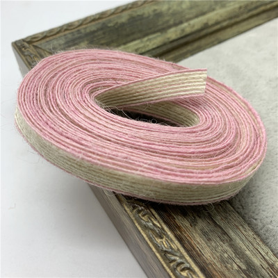 5 yardov 10 mm jutová stuha z konope, šnúry, vintage rustikálne konopné jutové lano, ručne vyrobené, vianočné, halloweenske, svadobné, párty a dekorácie.