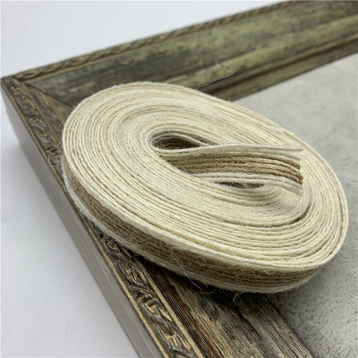 5 yardov 10 mm jutová stuha z konope, šnúry, vintage rustikálne konopné jutové lano, ručne vyrobené, vianočné, halloweenske, svadobné, párty a dekorácie.