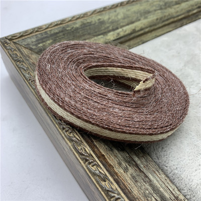 5 yardov 10 mm jutová stuha z konope, šnúry, vintage rustikálne konopné jutové lano, ručne vyrobené, vianočné, halloweenske, svadobné, párty a dekorácie.