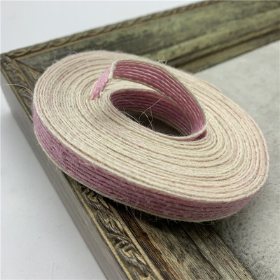 5 yardov 10 mm jutová stuha z konope, šnúry, vintage rustikálne konopné jutové lano, ručne vyrobené, vianočné, halloweenske, svadobné, párty a dekorácie.