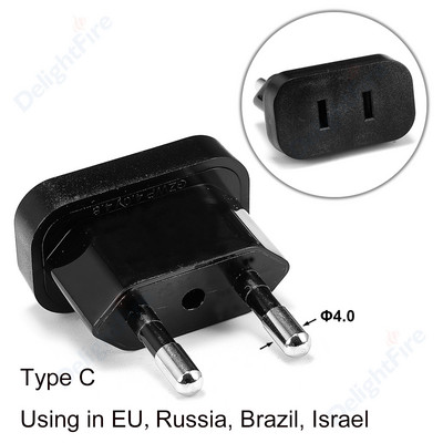 1kom 220V adapter za utikač iz SAD-a u EU Euro Europa utikač Pretvarač utikača za struju Putni adapter Adapter iz SAD-a u EU Električna utičnica
