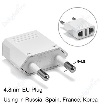 1kom 220V adapter za utikač iz SAD-a u EU Euro Europa utikač Pretvarač utikača za struju Putni adapter Adapter iz SAD-a u EU Električna utičnica