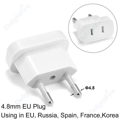 1kom 220V adapter za utikač iz SAD-a u EU Euro Europa utikač Pretvarač utikača za struju Putni adapter Adapter iz SAD-a u EU Električna utičnica