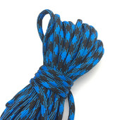 10yds Paracord 550 Parachute Cord Lanyard Rope Mil Spec Type III 7 Strand Climbing Camping Survival Equipment #Blue+Black