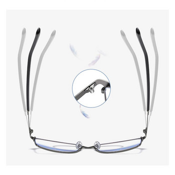 Επαγγελματικά γυαλιά ανάγνωσης από ανοξείδωτο χάλυβα Ανδρικά Γυναικεία Urltra-ελαφριά ορθογώνια γυαλιά ανάγνωσης Γυαλιά πρεσβυωπίας οπτικά γυαλιά +1,0~+4,0