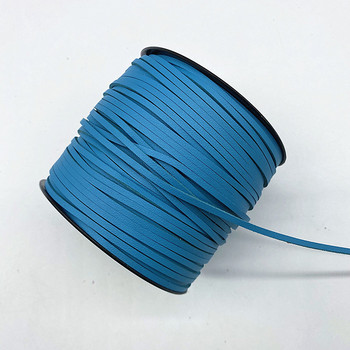 Нов 5 ярда, 3 мм плосък изкуствен велур, плетен кожен дантелен шнур, корейска кадифена кожа, ръчно изработена нишка с въже за изработка на бижута