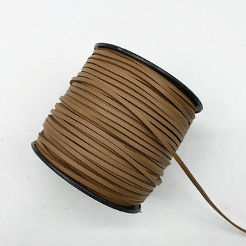 Нов 5 ярда, 3 мм плосък изкуствен велур, плетен кожен дантелен шнур, корейска кадифена кожа, ръчно изработена нишка с въже за изработка на бижута