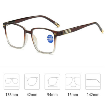 Ανδρικά γυαλιά ανάγνωσης Anti Blue Light Γυαλιά πρεσβυωπίας HD Γυαλιά ανάγνωσης Clear Glasses +1,0 έως +4,0 Ανδρικά γυαλιά ματιών